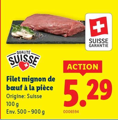 Filet mignon de bœuf à la pièce