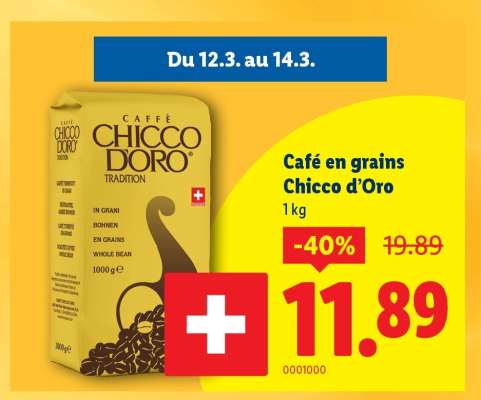 Café en grains Chicco d’Oro