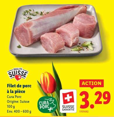 Filet de porc à la pièce