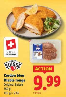 Cordon bleu Diable rouge