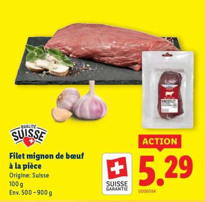 Filet mignon de bœuf à la pièce