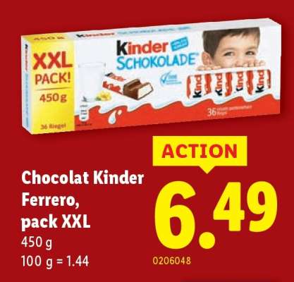 Chocolat Kinder Ferrero, pack XXL