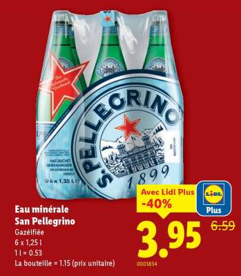 Eau minérale San Pellegrino