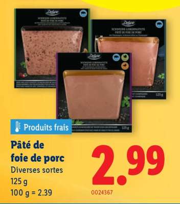 Pâté de foie de porc