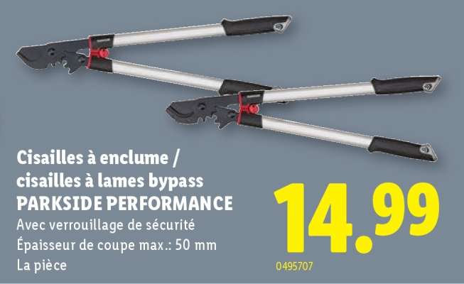 Cisailles à enclume / cisailles à lames bypass PARKSIDE PERFORMANCE