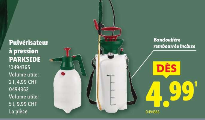 Pulvérisateur à pression PARKSIDE