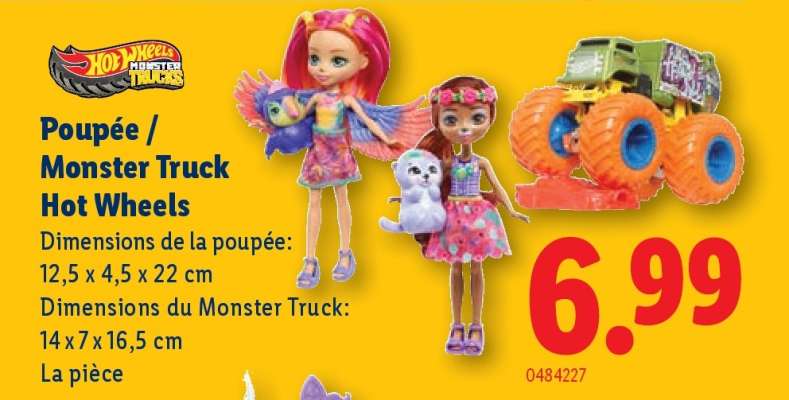 Poupée / Monster Truck Hot Wheels