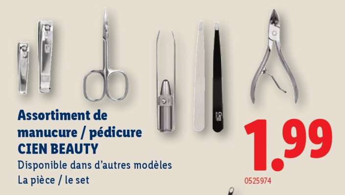 Assortiment de manucure / pédicure CIEN BEAUTY