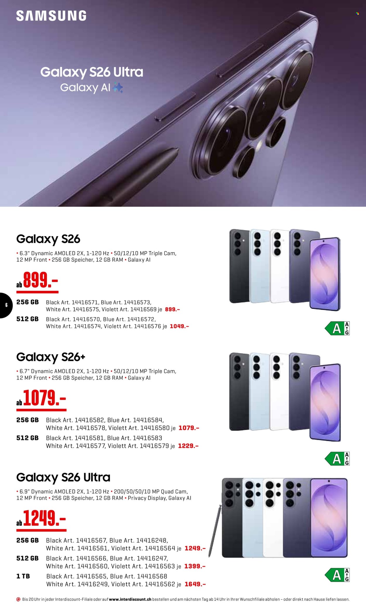 Catalogue Interdiscount - 9.3.2026 - 22.3.2026. Page 6. Page 6