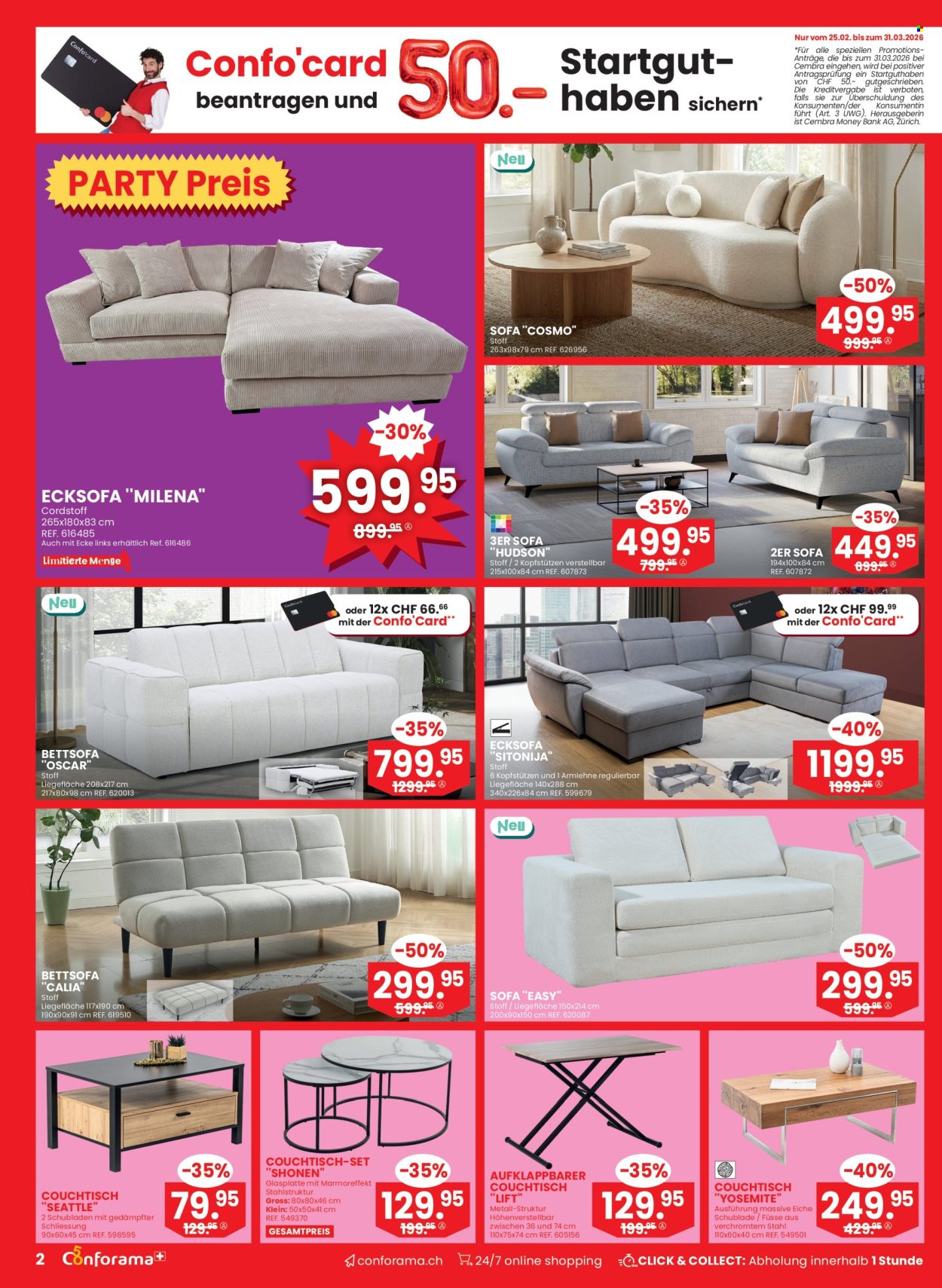 Catalogue Conforama - 11.3.2026 - 24.3.2026. Page 2. Page 2