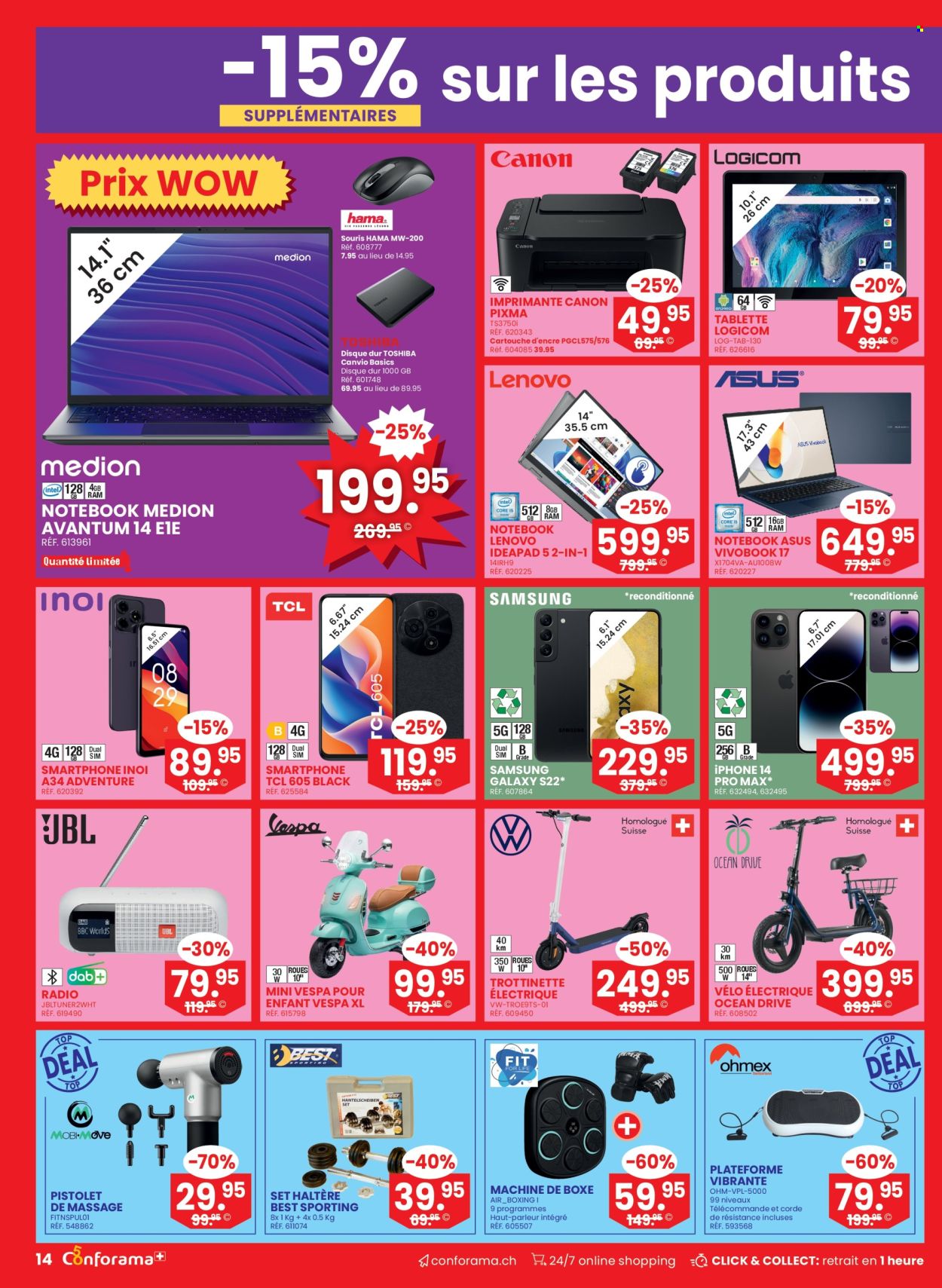 Catalogue Conforama - 11.3.2026 - 24.3.2026. Page 14. Page 14