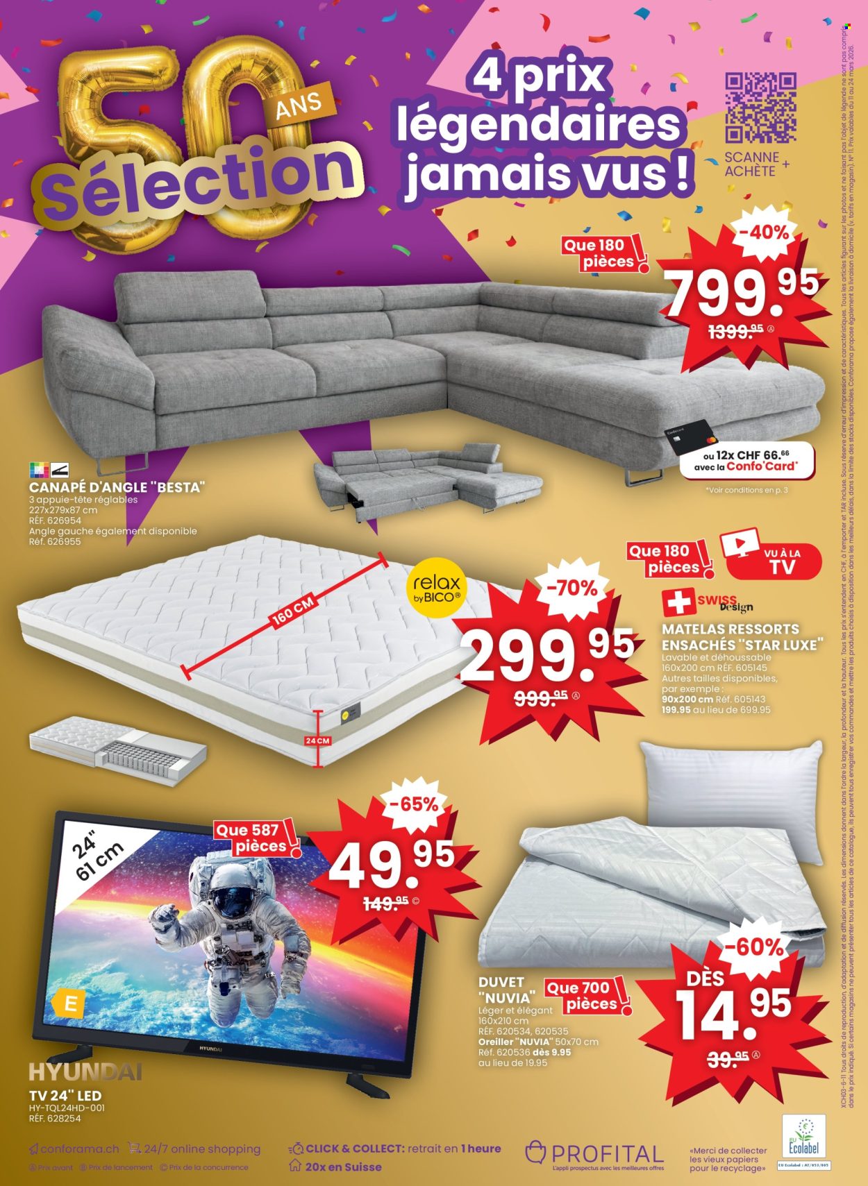 Catalogue Conforama - 11.3.2026 - 24.3.2026. Page 16. Page 16