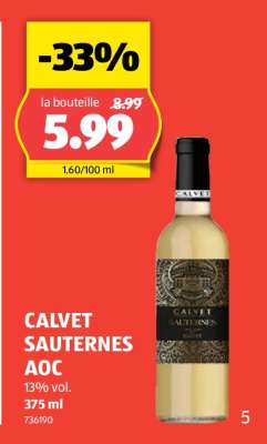 CALVET SAUTERNES AOC