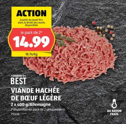 Country's Best Viande Hachée de Boeuf Légère