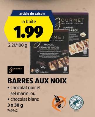 BARRES AUX NOIX