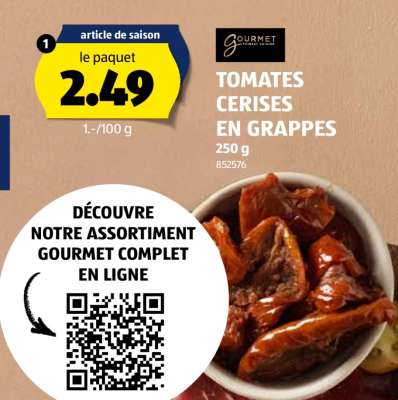 TOMATES CERISES EN GRAPPES