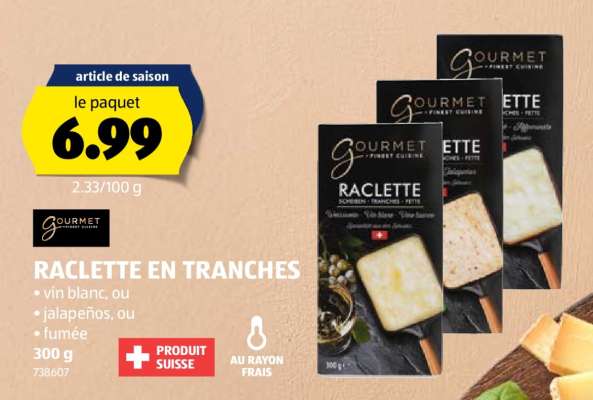 RACLETTE EN TRANCHES