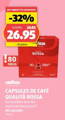 LAVAZZA CAPSULES DE CAFÉ QUALITÀ ROSSA
