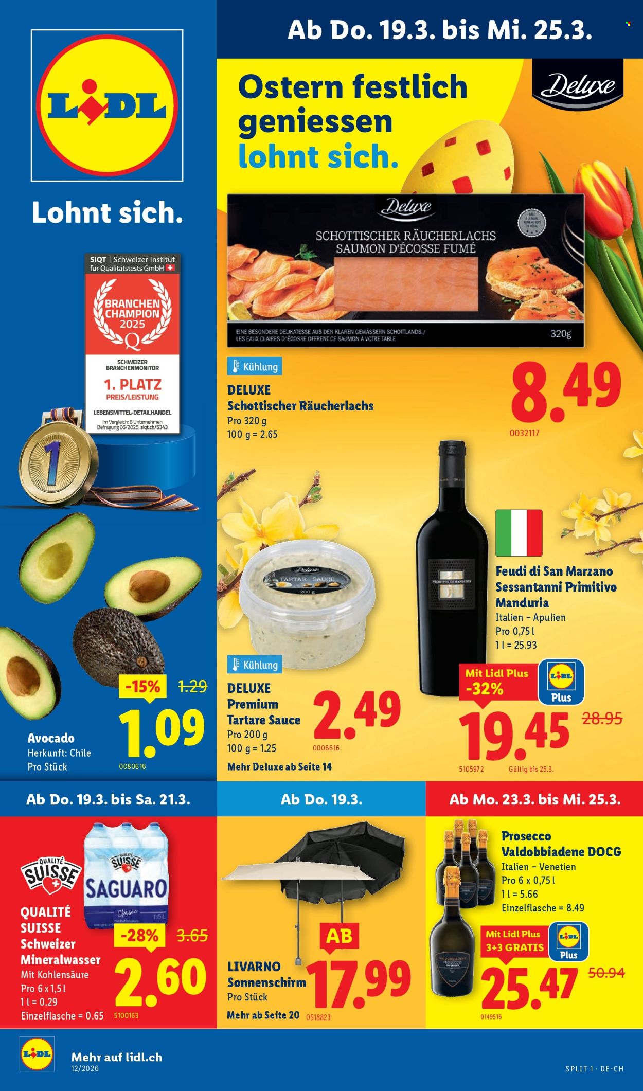 Catalogue Lidl - 19.3.2026 - 25.3.2026. Page 1. Page 1