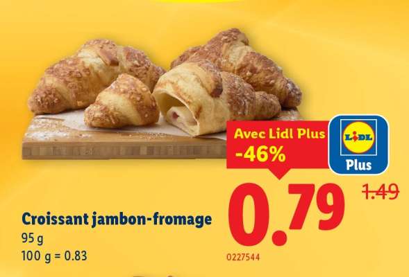 Croissant jambon-fromage