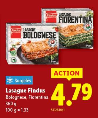 Lasagne Findus