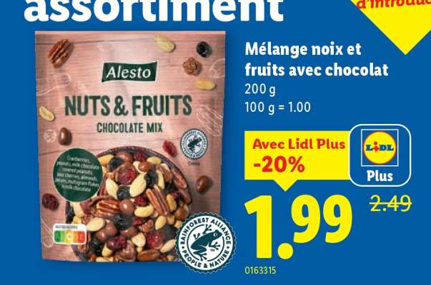 Alesto NUTS & FRUITS CHOCOLATE MIX