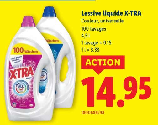 Lessive liquide X-TRA