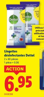 Lingettes désinfectantes Dettol