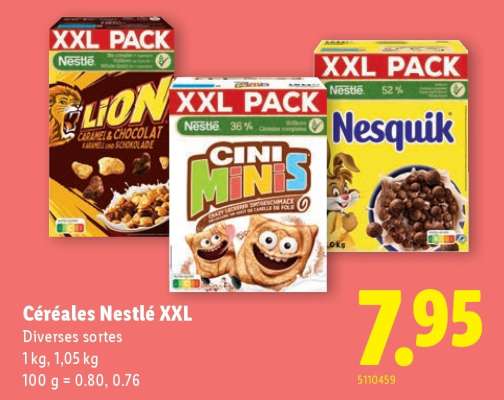Céréales Nestlé XXL