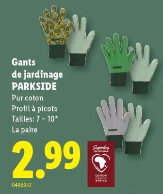 Gants de jardinage PARKSIDE