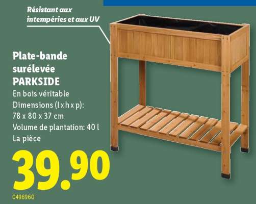 Plate-bande surélevée PARKSIDE