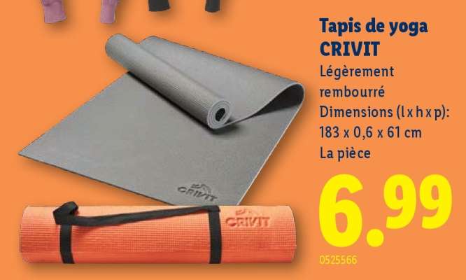 Tapis de yoga CRIVIT