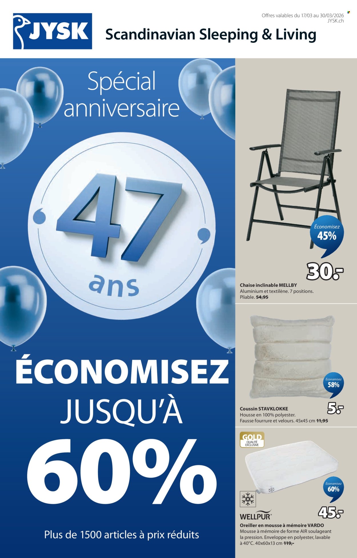 Catalogue JYSK - 17.3.2026 - 30.3.2026. Page 1. Page 1