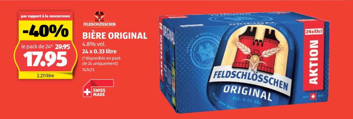 FELDSCHLÖSSCHEN BIÈRE ORIGINAL