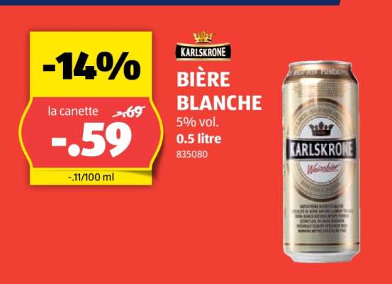 KARLSKRONE BIÈRE BLANCHE