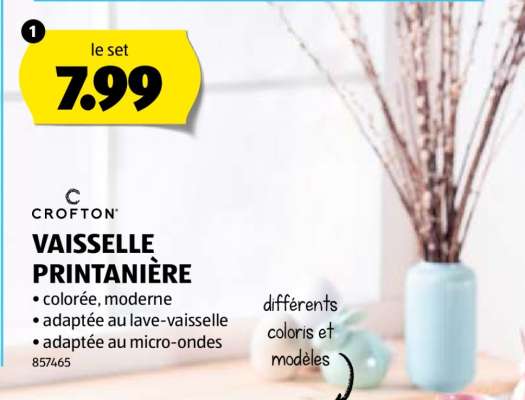 CROFTON VAISSELLE PRINTANIÈRE