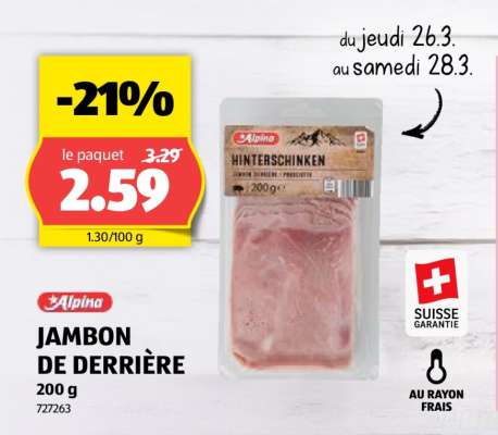Alpina JAMBON DE DERRIÈRE