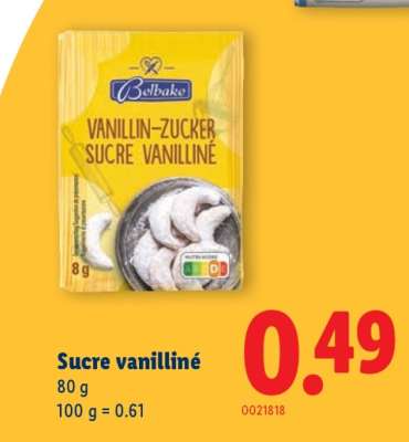 Sucre vanilliné