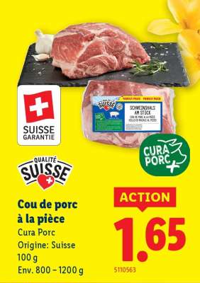 Cou de porc à la pièce