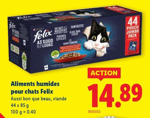 Aliments humides pour chats Felix