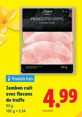 Deluxe Prosciutto Cotto with Black Truffle