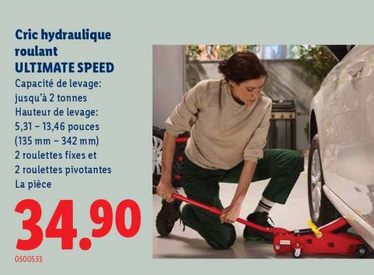 Cric hydraulique roulant ULTIMATE SPEED