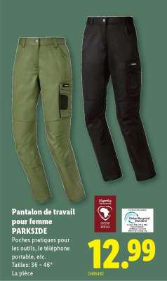 Pantalon de travail pour femme PARKSIDE