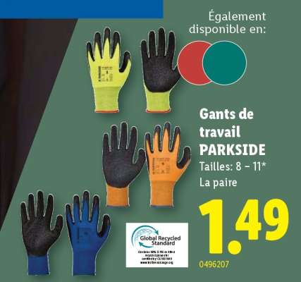 Gants de travail PARKSIDE