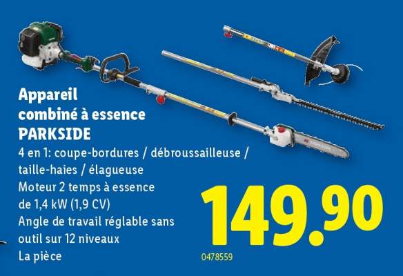 Appareil combiné à essence PARKSIDE