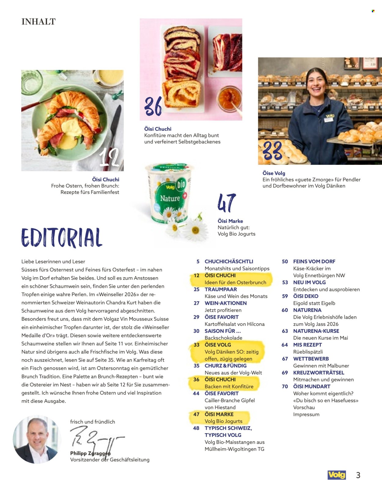 Catalogue Volg - 1.4.2026 - 30.4.2026. Page 3. Page 3