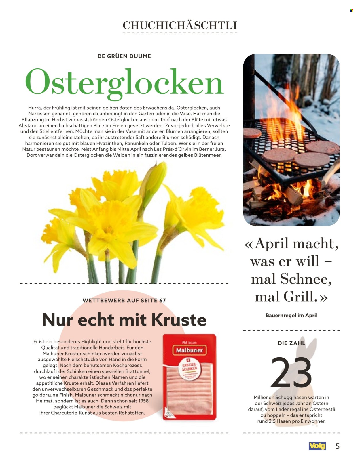 Catalogue Volg - 1.4.2026 - 30.4.2026. Page 5. Page 5