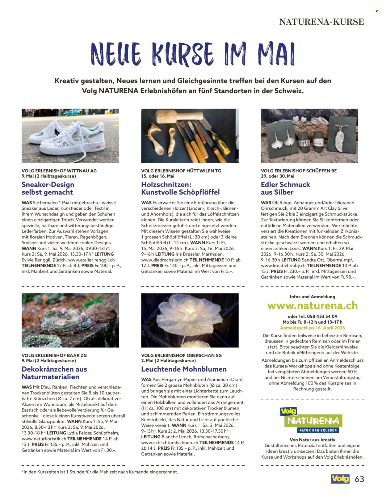 Catalogue Volg - 1.4.2026 - 30.4.2026. Page 63. Page 63