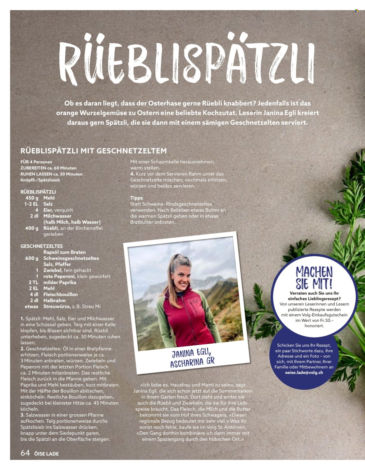 Catalogue Volg - 1.4.2026 - 30.4.2026. Page 64. Page 64