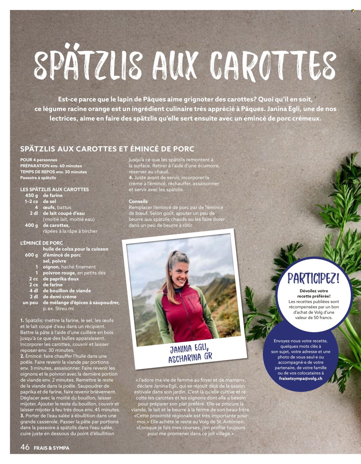 Catalogue Volg - 1.4.2026 - 30.4.2026. Page 46. Page 46